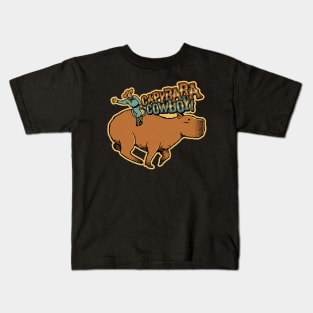 Capybara Cowboy by Tobe Fonseca Kids T-Shirt